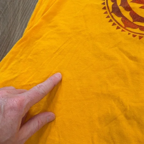 Patagonia Graphic Tee Small Flaws Orange Floral  Slim Fit Size Small - Picture 2 of 7